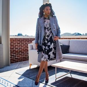 NWT Club Monaco Linettah Mini Dress black & noir